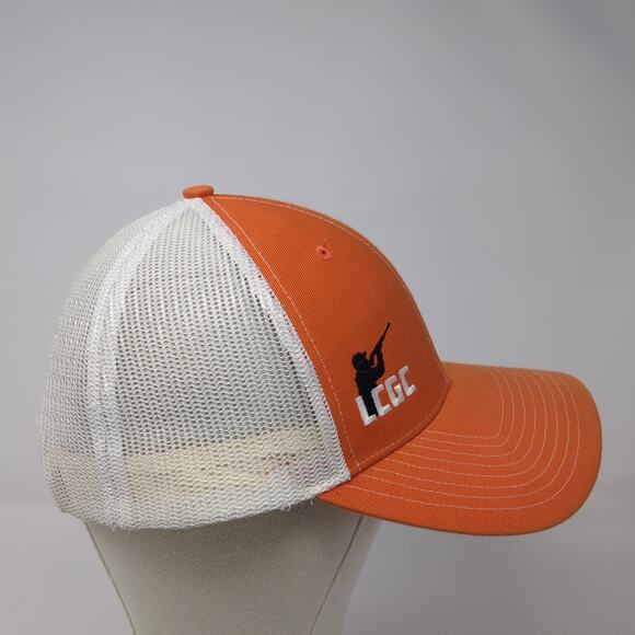 LCGC Snapback Trucker Hat Orange One Size Adjustable Mesh Back Richardson - Picture 4 of 9